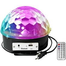 Carregar imagem no visualizador da galeria, Bola Maluca Cristal Globo de Led Som Bluetooth Bivolt