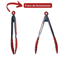 Carregar imagem no visualizador da galeria, VERMELHO - Conjunto de Utensílios de Cozinha 12Pçs - Silicone e Cabo de Madeira
